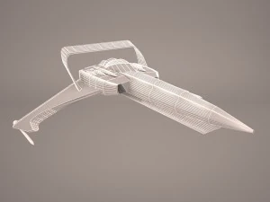 scifi fighter 3D Model