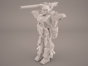 mech anime character 3D मॉडल
