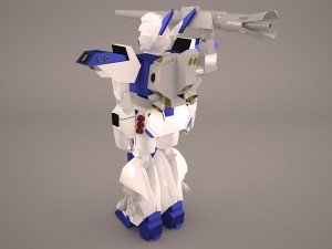 mech anime character 3D मॉडल