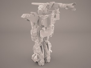 mech anime character 3D मॉडल