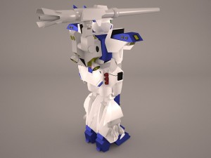 mech anime character 3D मॉडल