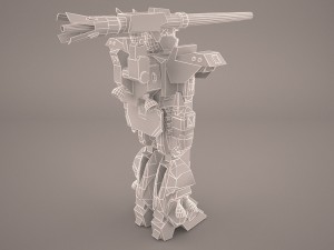 mech anime character 3D मॉडल