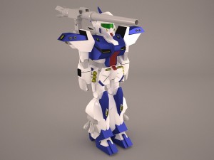 mech anime character 3D मॉडल