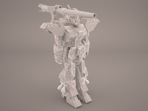 mech anime character 3D मॉडल