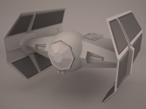 vader tie droid star wars 3D Model