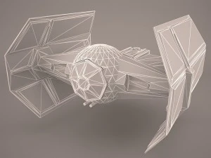 vader tie droid star wars 3D Model