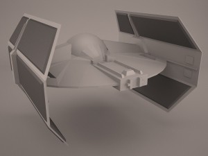 vader tie droid star wars 3D Model