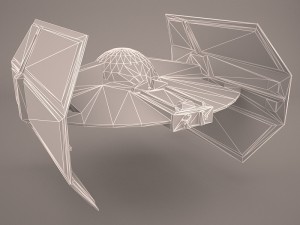 vader tie droid star wars 3D Model
