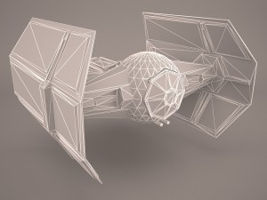 vader tie droid star wars 3D Model