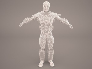 iron man static Modelo 3D