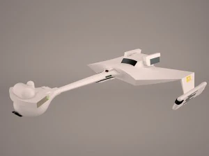 ктинга бойовий крейсер 3D Модель