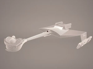 ktinga battlecruiser 3D Model