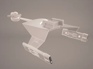 ktinga battlecruiser 3D Model