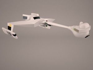ktinga battlecruiser 3D मॉडल