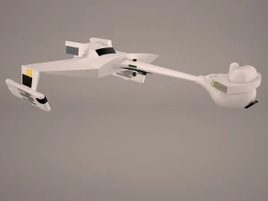 ktinga battlecruiser 3D Model