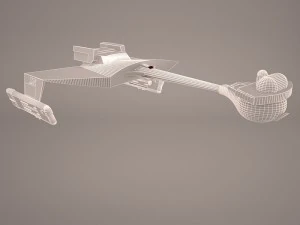 ktinga battlecruiser 3D Model