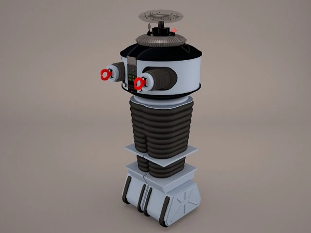 b9 robot from lost in space 3D Model .c4d .max .obj .3ds .fbx .stl .blend 