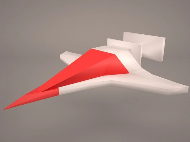 scifi fighter 3D Model .c4d .max .obj .3ds .fbx .stl .blend 