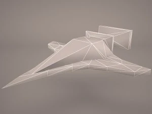 scifi fighter 3D Model