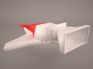 scifi fighter 3D Model