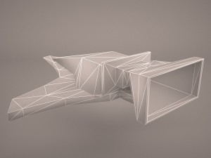 scifi fighter 3D Model
