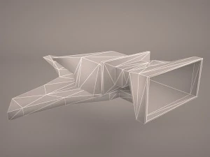 scifi fighter 3D Model