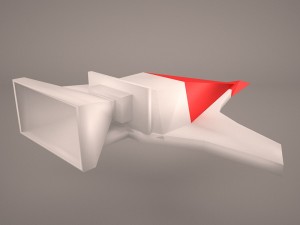 scifi fighter 3D Model