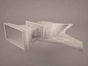 scifi fighter 3D Model