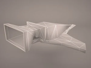 scifi fighter 3D Model