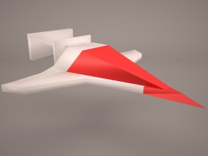 scifi fighter 3D Model