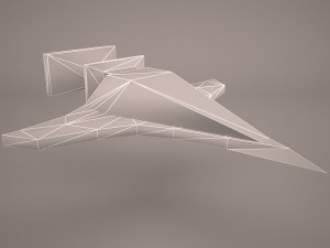 scifi fighter 3D Model