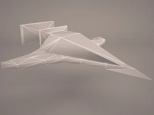 scifi fighter 3D Model