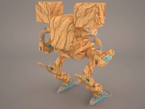 army mech warrior robot 3D Model