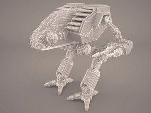 leger mech krijgerrobot 3D Model
