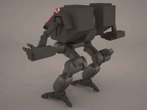 leger mech krijgerrobot 3D Model