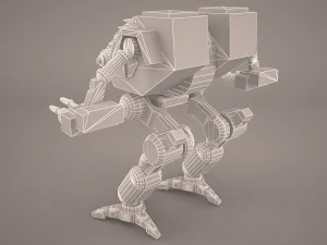 leger mech krijgerrobot 3D Model