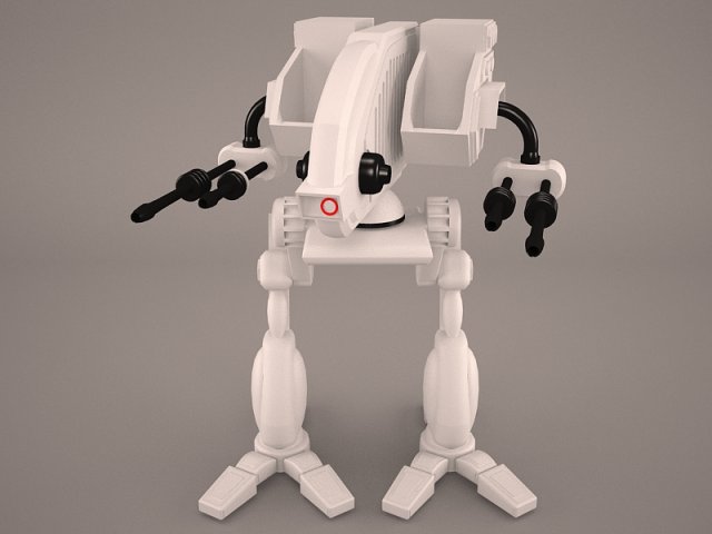 army mech warrior robot 3D Model .c4d .max .obj .3ds .fbx .stl .blend 