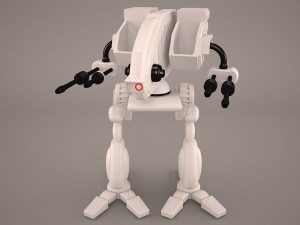 army mech warrior robot 3D 모델