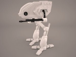 army mech warrior robot 3D Model