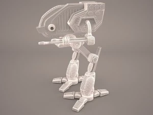 army mech warrior robot 3D Model