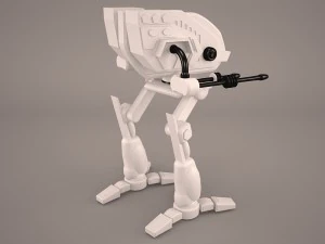 army mech warrior robot 3D Model
