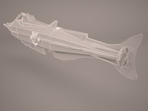 nautilus fantasy submarine Model 3D