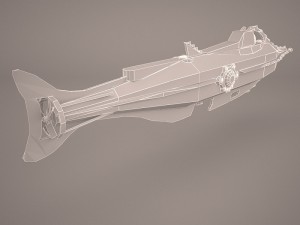 nautilus fantasy submarine Model 3D