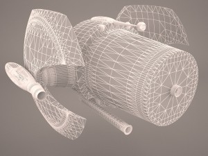o-wing starfighter star wars Model 3D