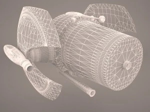ca&ccedil;a estelar o-wing guerra nas estrelas Modelo 3D