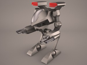 army mech warrior robot 3D Модель