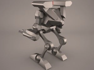 army mech warrior robot 3D Model