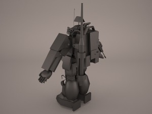 army mech warrior robot 3D Model