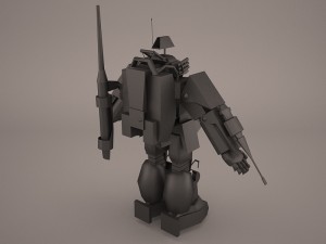 army mech warrior robot 3D Model