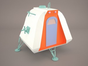 space pod from lost in space 3Dモデル
